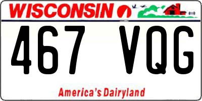 WI license plate 467VQG