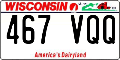 WI license plate 467VQQ