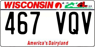 WI license plate 467VQV