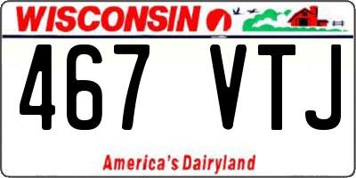 WI license plate 467VTJ