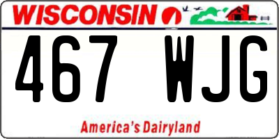 WI license plate 467WJG