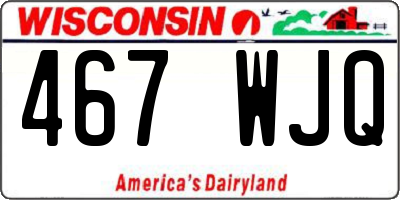 WI license plate 467WJQ