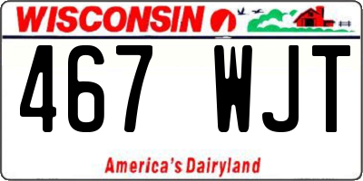 WI license plate 467WJT