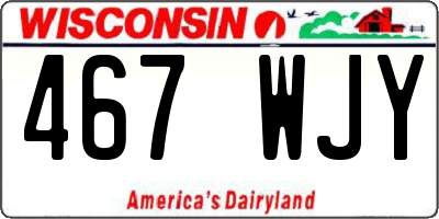 WI license plate 467WJY