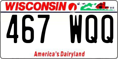 WI license plate 467WQQ