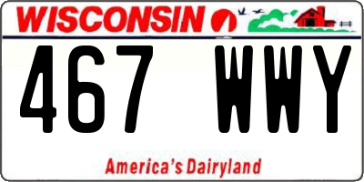 WI license plate 467WWY