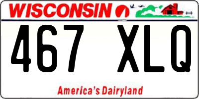 WI license plate 467XLQ