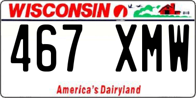 WI license plate 467XMW