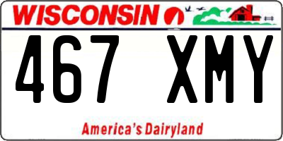 WI license plate 467XMY