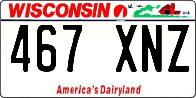 WI license plate 467XNZ