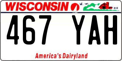 WI license plate 467YAH