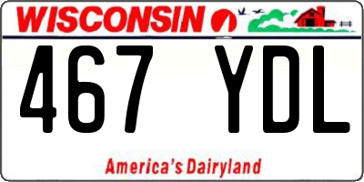 WI license plate 467YDL