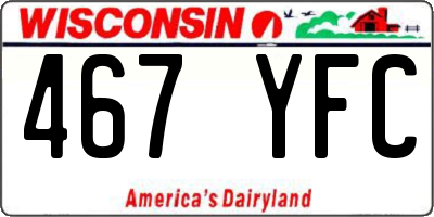 WI license plate 467YFC