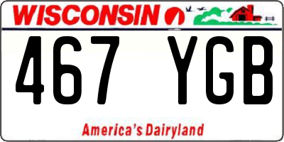 WI license plate 467YGB