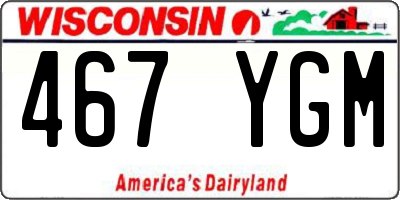WI license plate 467YGM