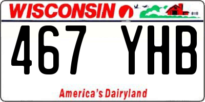 WI license plate 467YHB