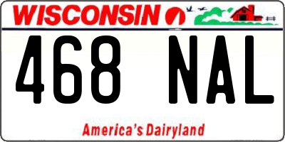 WI license plate 468NAL