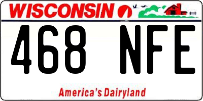 WI license plate 468NFE