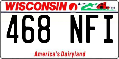 WI license plate 468NFI