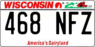 WI license plate 468NFZ