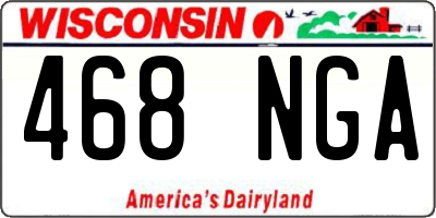 WI license plate 468NGA