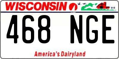 WI license plate 468NGE