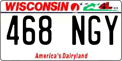 WI license plate 468NGY