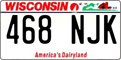 WI license plate 468NJK