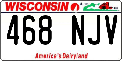 WI license plate 468NJV