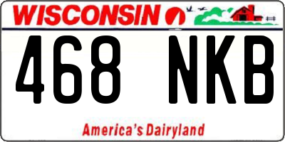 WI license plate 468NKB