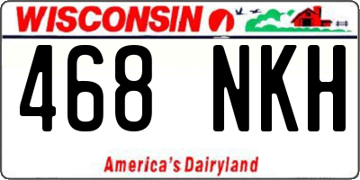 WI license plate 468NKH