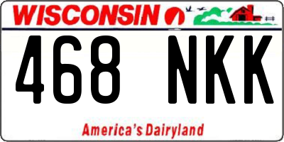 WI license plate 468NKK