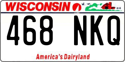 WI license plate 468NKQ