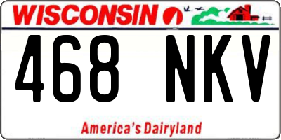 WI license plate 468NKV