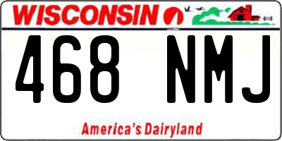 WI license plate 468NMJ