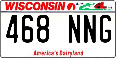WI license plate 468NNG