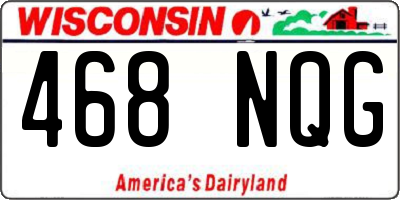 WI license plate 468NQG