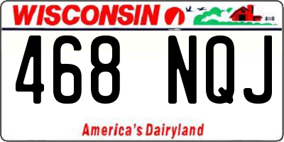 WI license plate 468NQJ