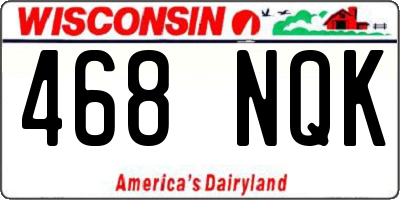 WI license plate 468NQK