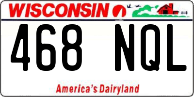 WI license plate 468NQL