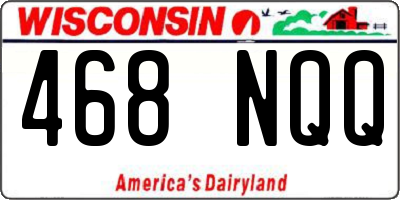 WI license plate 468NQQ