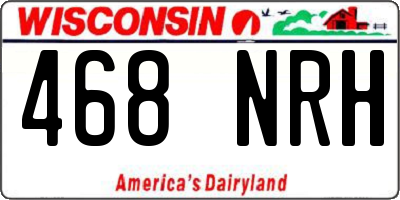 WI license plate 468NRH
