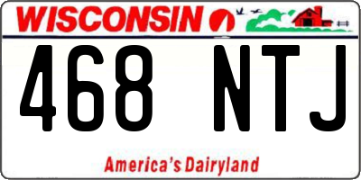 WI license plate 468NTJ