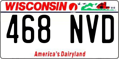 WI license plate 468NVD