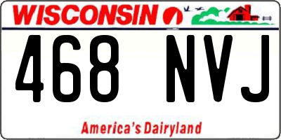 WI license plate 468NVJ
