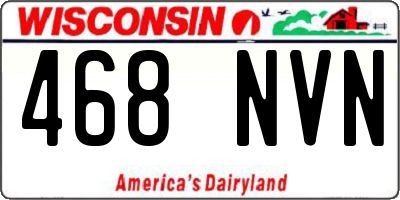 WI license plate 468NVN