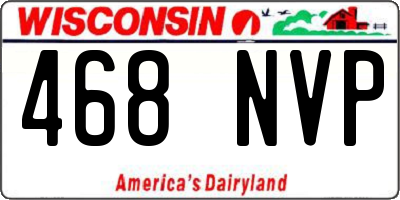 WI license plate 468NVP
