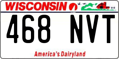 WI license plate 468NVT