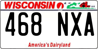 WI license plate 468NXA