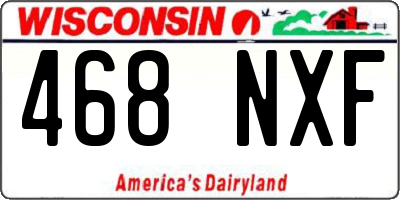 WI license plate 468NXF